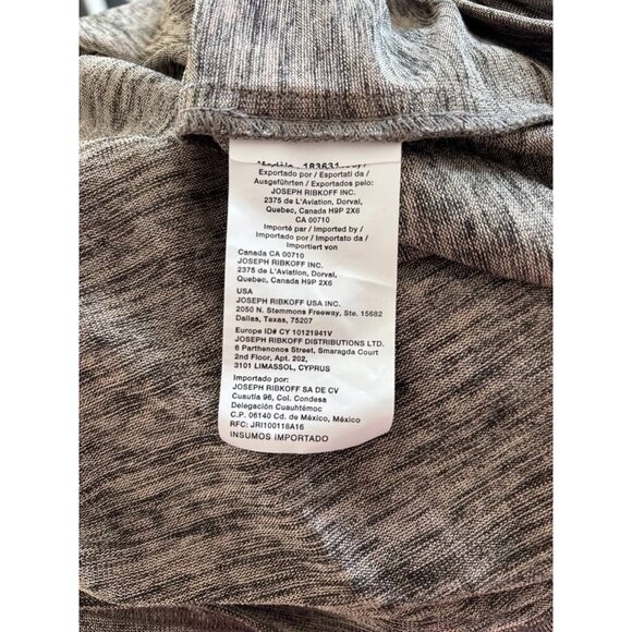 JOSEPH RIBKOFF Tunic Top Size 8 Mesh Overlay Stretchy Tank Roll Tab Sleeves - Picture 10 of 10